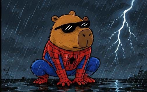 Rain? Still unbothered.